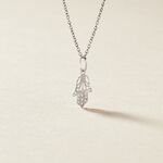 Pendentif Fatima Or Blanc - Pendentifs Famille | Histoire d&rsquo;Or