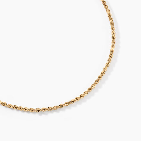 Collier Jerry Maille Corde Or Jaune - Chaines Femme | Histoire d’Or