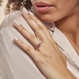 Bague Or Jaune Aurora Rubis Diamants - Bagues avec pierre Femme | Histoire d’Or