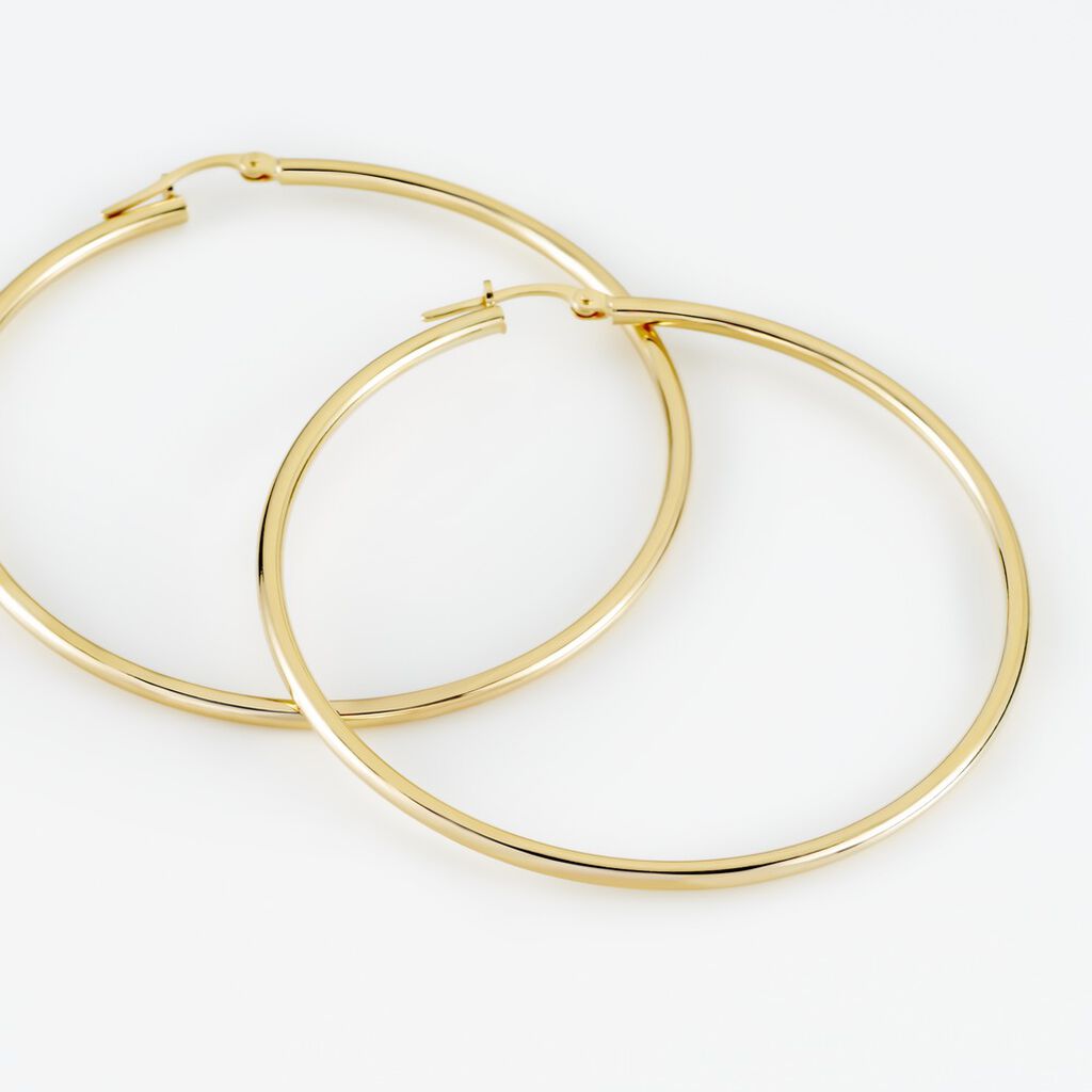 Créoles Verania Or Jaune - Boucles d'oreilles créoles Femme | Histoire d’Or