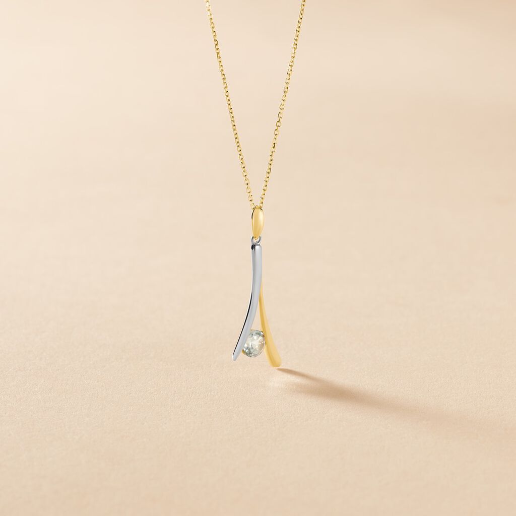 Collier Madli Or Bicolore Topaze - Colliers Femme | Histoire d&rsquo;Or
