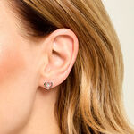 Boucles D'Oreilles Puces Kazuki Argent Blanc Oxyde De Zirconium - Boucles d'oreilles fantaisie Femme | Histoire d&rsquo;Or