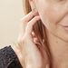 Boucles D'oreilles Puces Ovale Or Blanc Emeraude - Clous d'oreilles Femme | Histoire d’Or