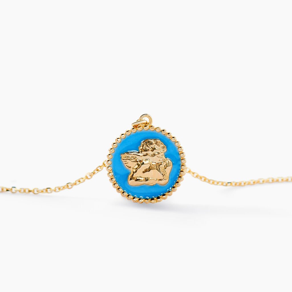 Collier Angel Or Jaune - Cadeaux de bapt&ecirc;me Famille | Histoire d&rsquo;Or