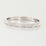 Alliance Marziale Ruban Plat Or Blanc - Alliances Unisex | Histoire d&rsquo;Or