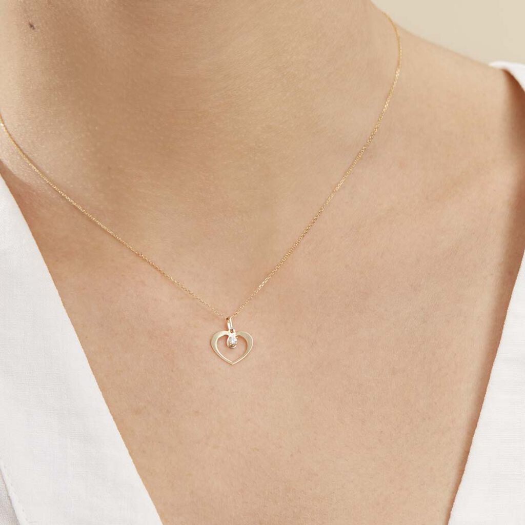Collier Rohanna Or Jaune Oxyde De Zirconium - Colliers Femme | Histoire d’Or