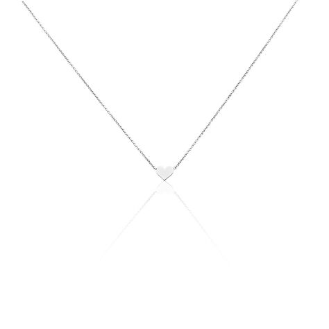 Collier Chandana Argent Blanc - Colliers Coeur Femme | Histoire d’Or