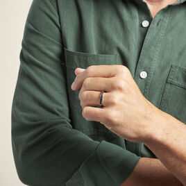 Bague Ilyan Argent Blanc - Bagues Homme | Histoire d’Or