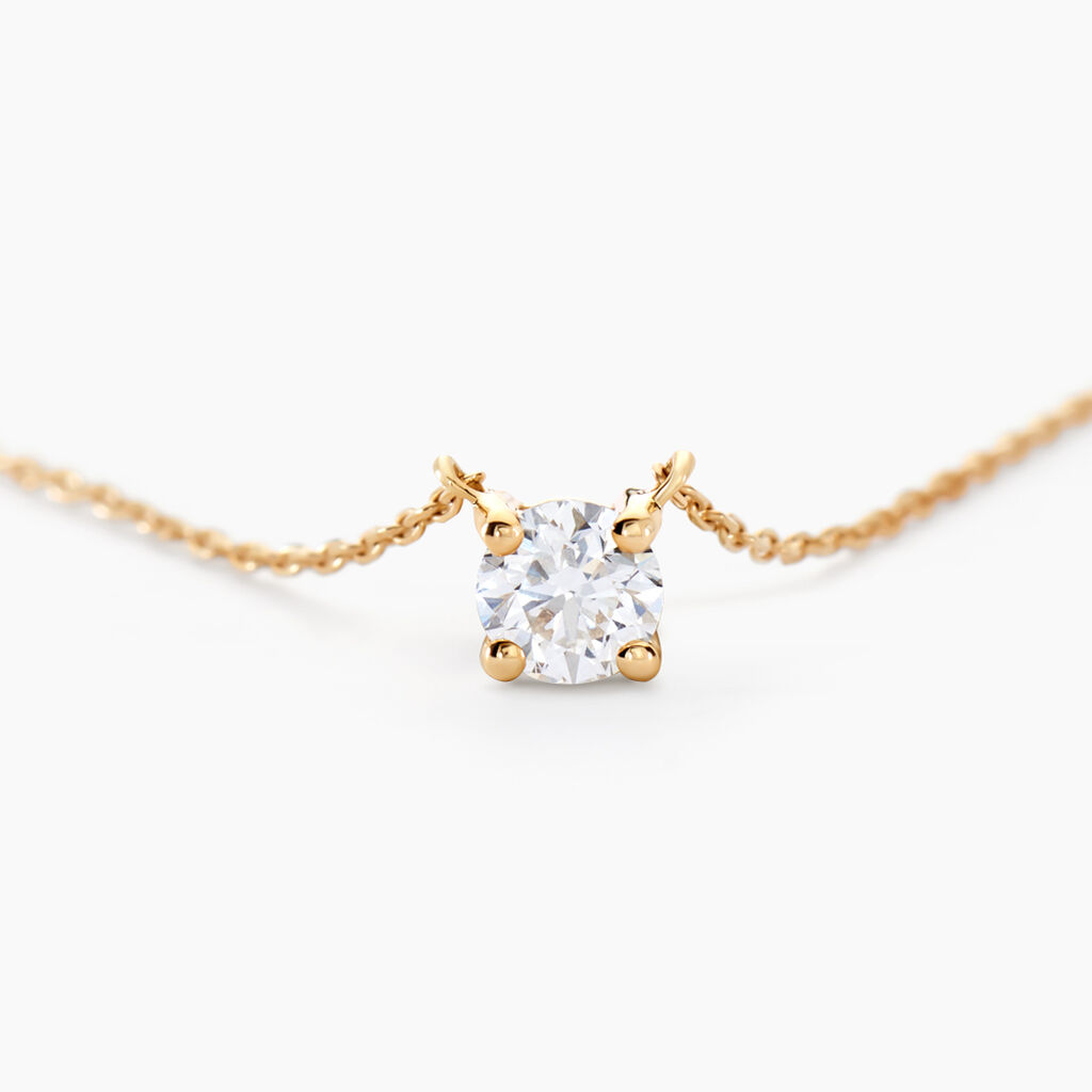 Collier Or Jaune Aphrodite Diamant - Colliers Femme | Histoire d’Or