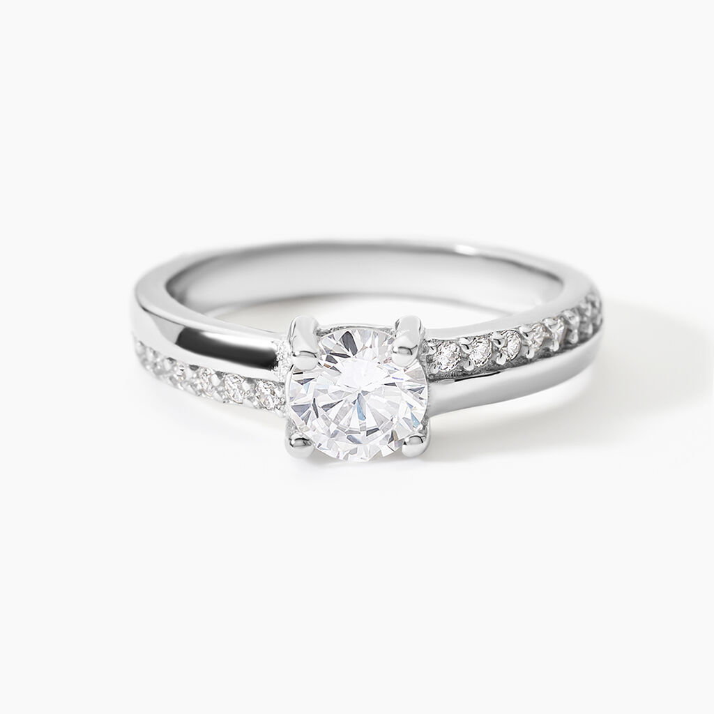 Bague Mayssara Argent Blanc Oxyde De Zirconium - Bijoux Femme | Histoire d&rsquo;Or