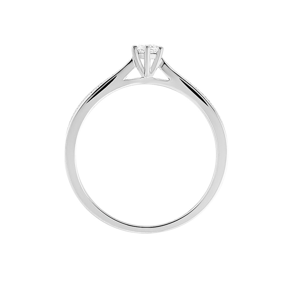 Bague Solitaire Symphonie Or Blanc Diamant - Bagues solitaires Femme | Histoire d’Or