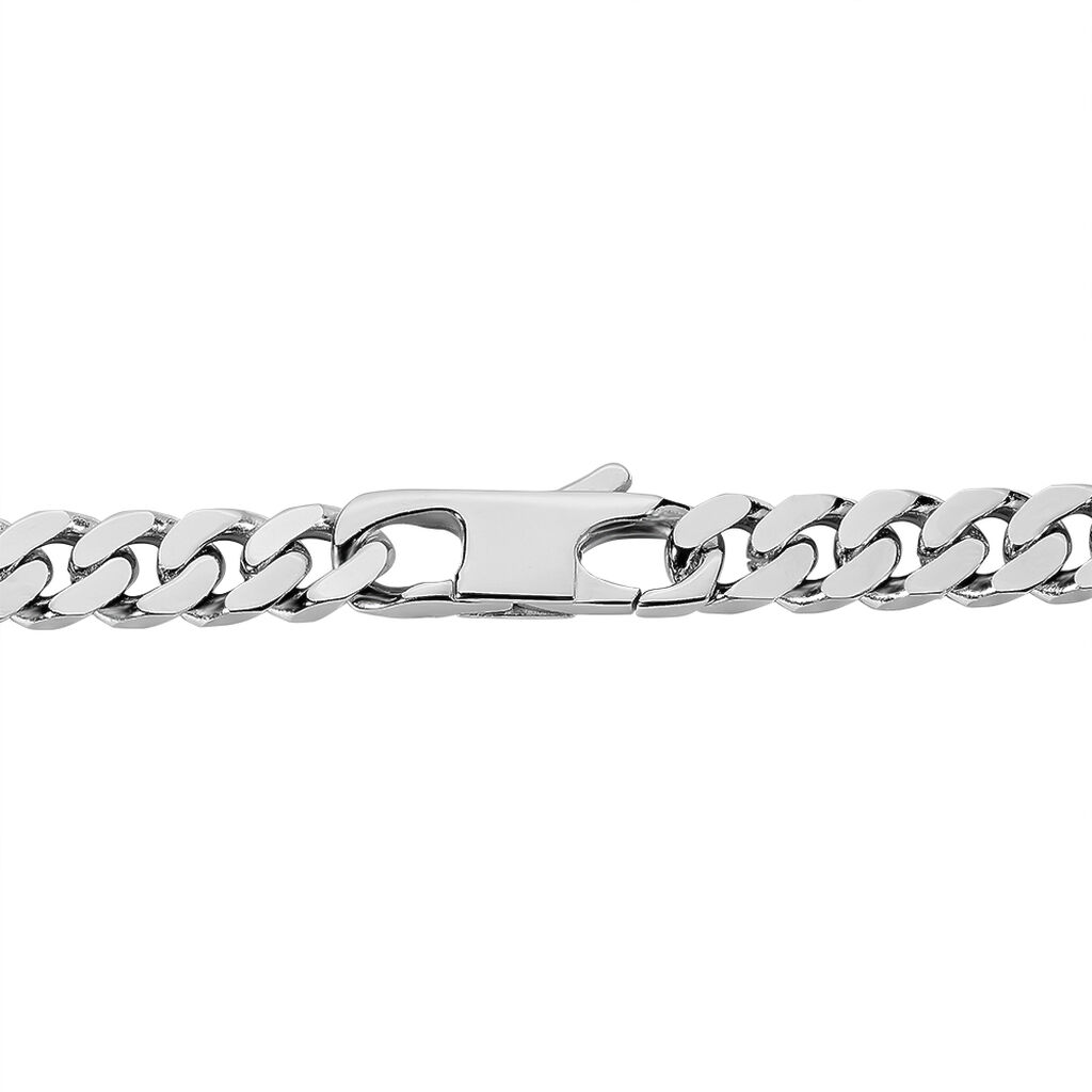 Gourmettes Rectangle Argent Gourmette Sans pierre Blanc 925/1000 21cm ...