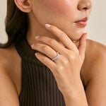 Bague Moonlight Argent Blanc Oxyde De Zirconium - Bagues avec pierre Femme | Histoire d&rsquo;Or