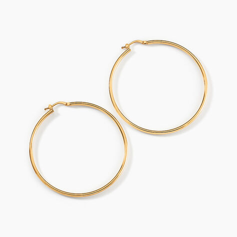 Créoles Verania Or Jaune - Boucles d'oreilles créoles Femme | Histoire d’Or