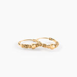 Cr&eacute;oles Tehanie Plaqu&eacute; Or Jaune - Boucles d'oreilles cr&eacute;oles Femme | Histoire d&rsquo;Or