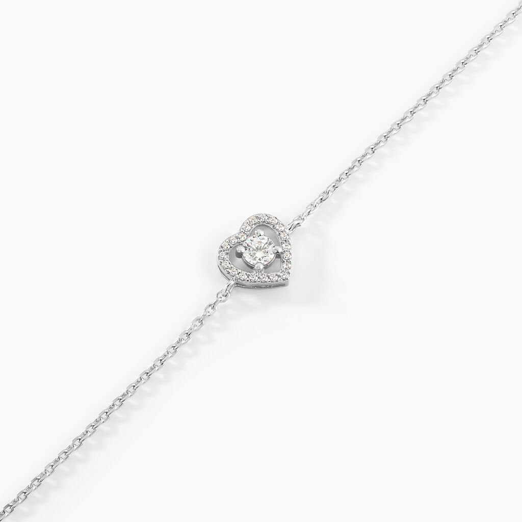 Bracelet Suzon Argent Blanc Oxyde De Zirconium - Bracelets Femme | Histoire d’Or