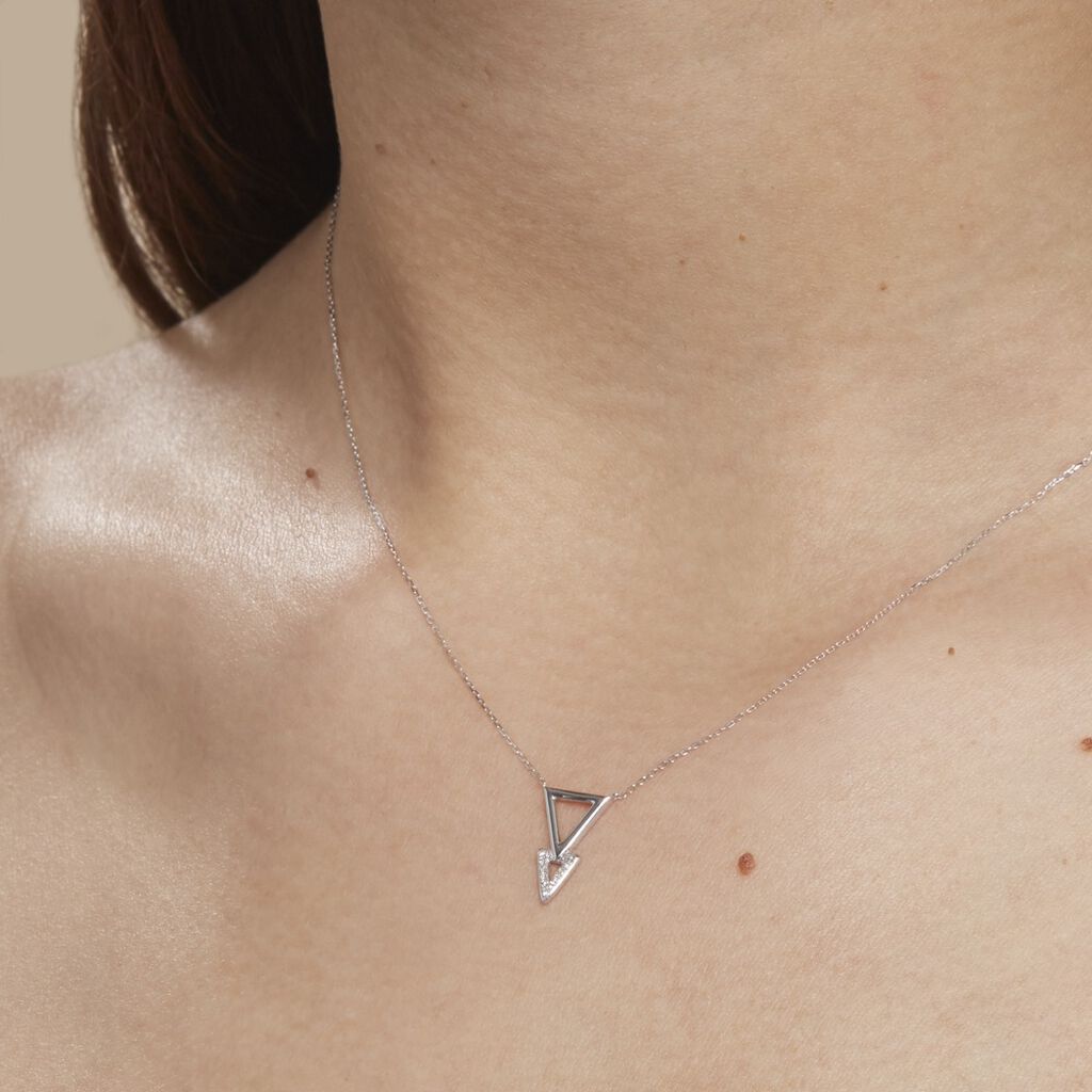 Collier Joy Or Blanc Diamant - Colliers Femme | Histoire d’Or