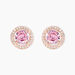 Boucles D'oreilles Puces Rio Argent Rose Oxyde - Boucles d'oreilles fantaisie Femme | Histoire d’Or