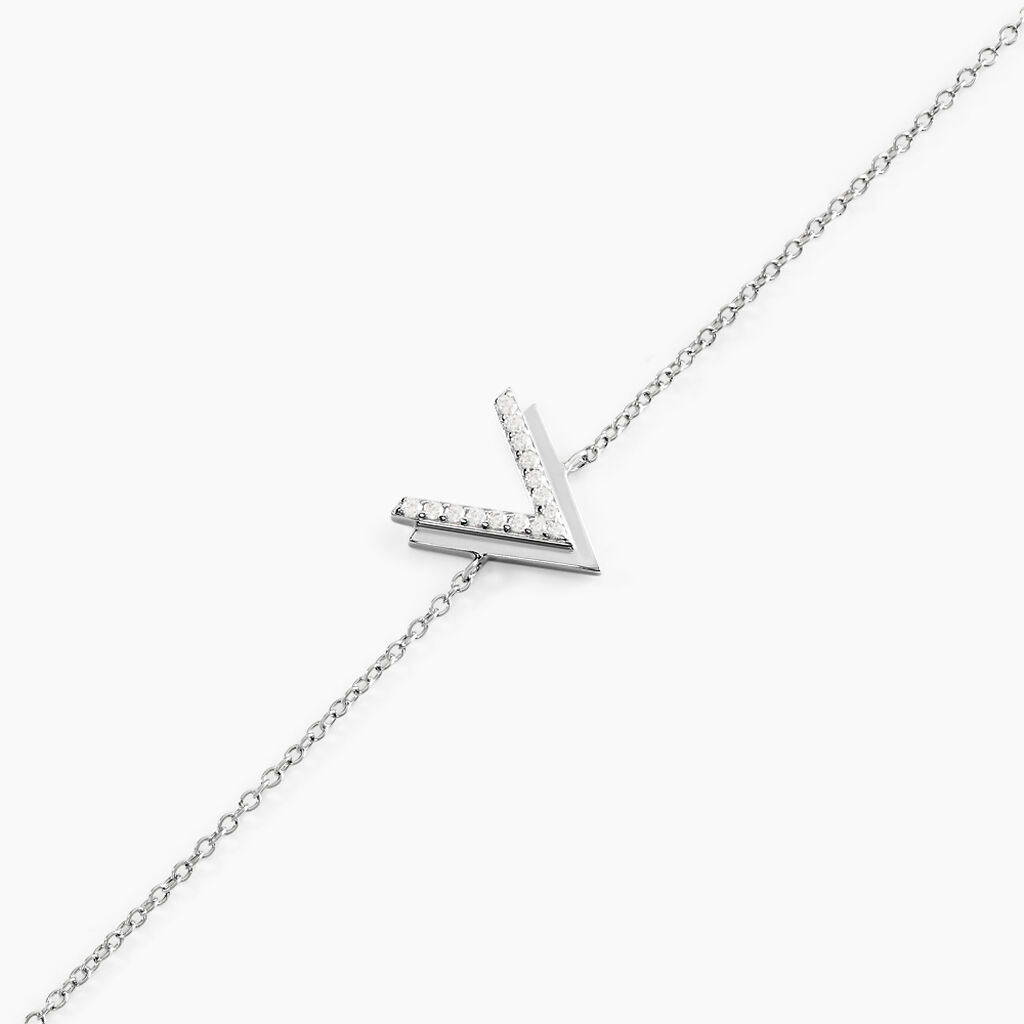 Bracelet Nollia Argent Blanc Oxyde De Zirconium - Bracelets Femme | Histoire d’Or