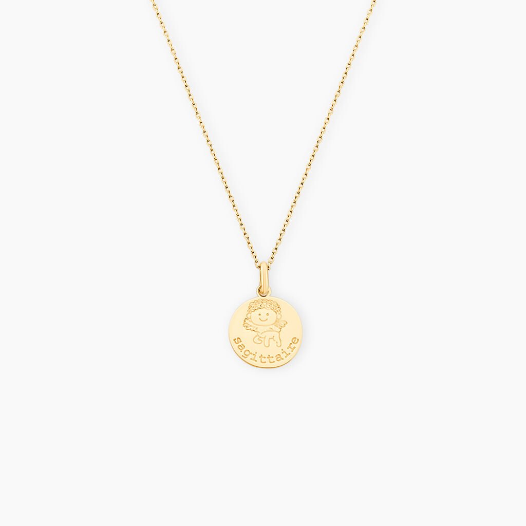 Pendentif Jannila Zodiaque Or Jaune - Cadeaux de naissance Enfant | Histoire d&rsquo;Or