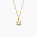 Pendentif Faye Argent Dor&eacute; A L'Or 750/1000 Oxyde De Zirconium - Pendentifs Femme | Histoire d&rsquo;Or