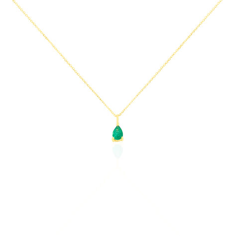 Collier Goutte Or Jaune Emeraude - Colliers Femme | Histoire d’Or