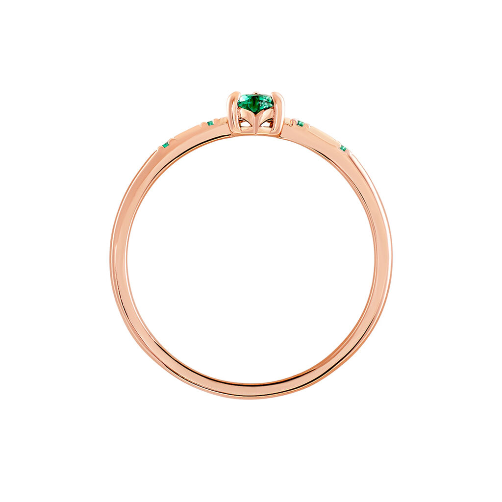 Bague D&eacute;claration Argent Rose Oxyde De Zirconium - Bagues solitaires Femme | Histoire d&rsquo;Or