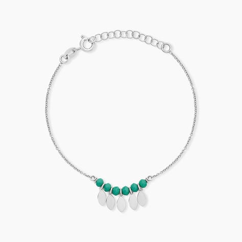 Bracelet Polyna Argent Blanc Pierre De Synthese - Bracelets Femme | Histoire d&rsquo;Or
