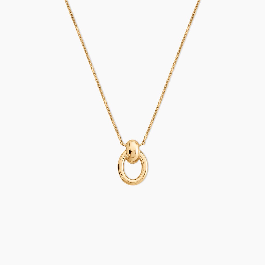 Collier Classic Bold Plaqu&eacute; Or Jaune - Bijoux sans pierre Femme | Histoire d&rsquo;Or