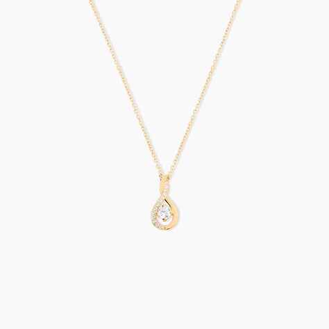 Collier Evana Or Jaune Oxyde De Zirconium - Colliers Femme | Histoire d&rsquo;Or