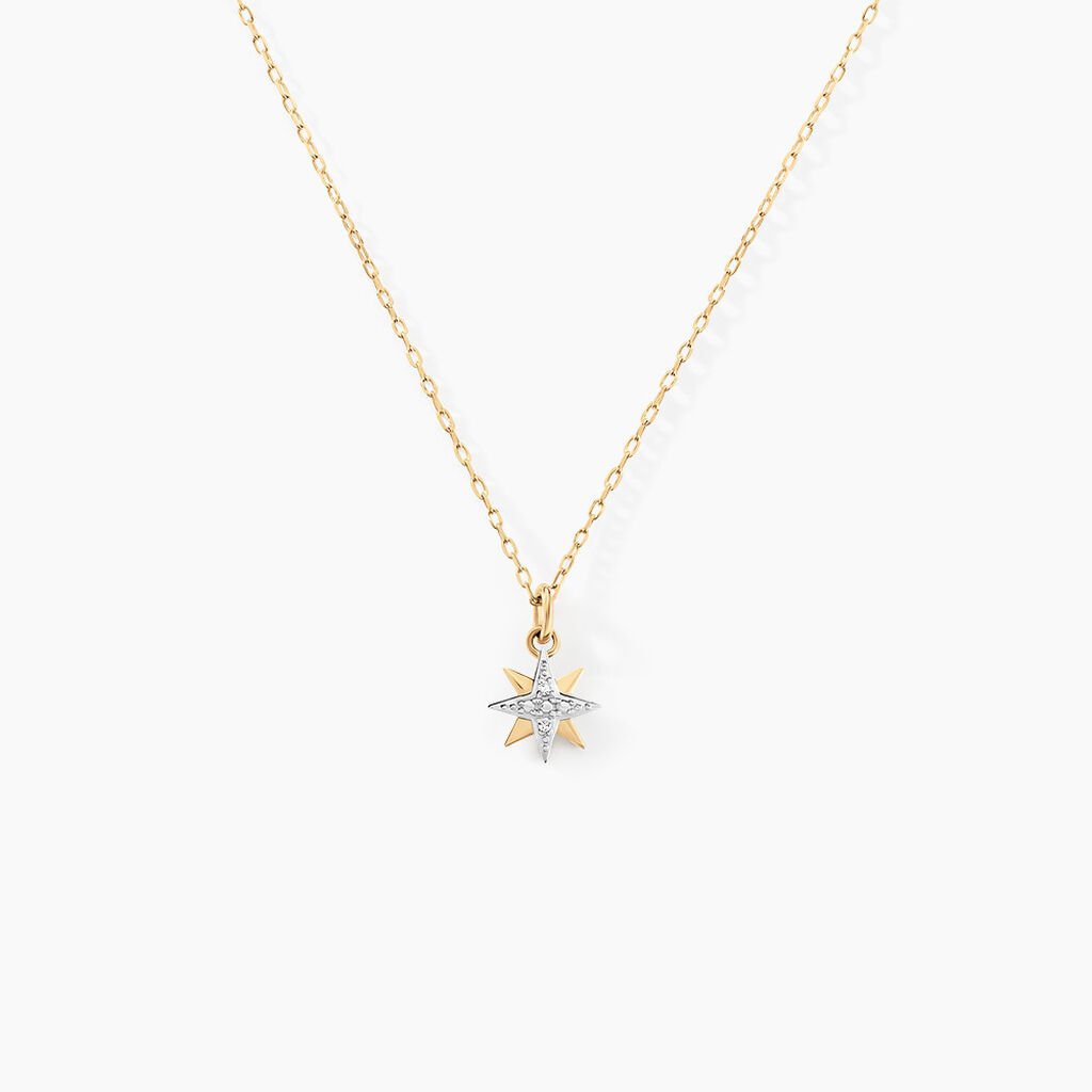Collier Vangelis Or Jaune Diamant - Colliers Femme | Histoire d&rsquo;Or