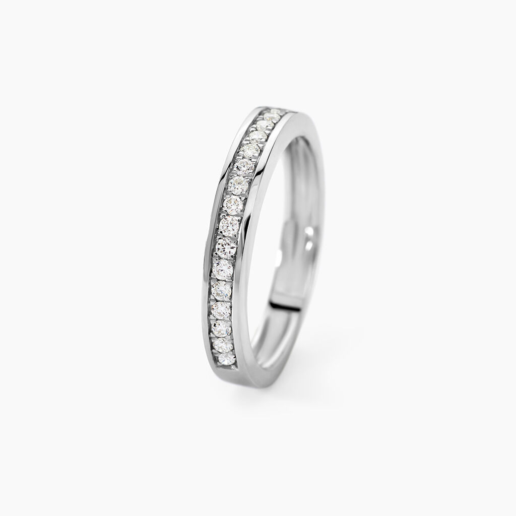 Alliance Dionysa Or Blanc Diamant - Alliances Femme | Histoire d&rsquo;Or