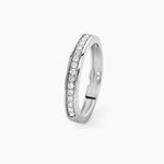 Alliance Dionysa Or Blanc Diamant - Alliances Femme | Histoire d&rsquo;Or