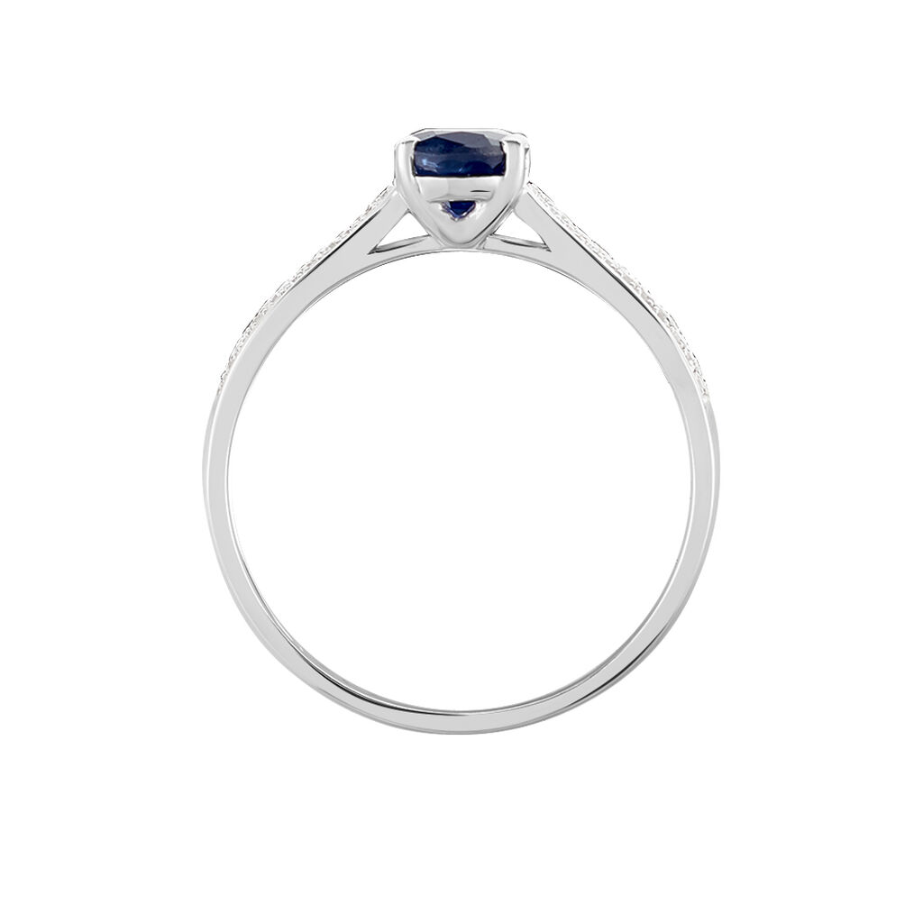 Bague Crista Or Blanc Saphir Et Diamant - Bagues solitaires Femme | Histoire d’Or