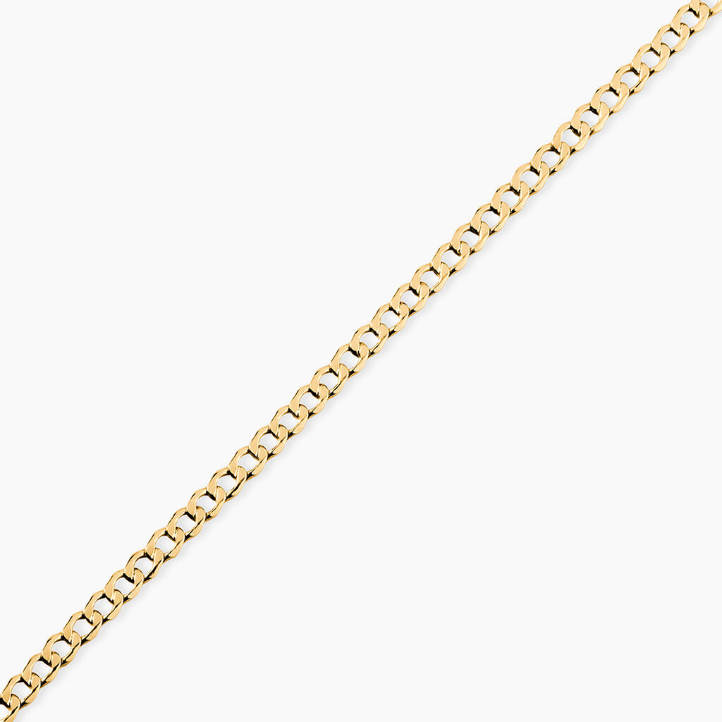 Bracelet Iris Or Jaune Maille Gourmette - Bracelets cha&icirc;ne Femme | Histoire d&rsquo;Or