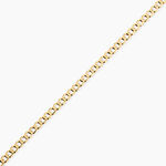 Bracelet Iris Or Jaune Maille Gourmette - Bracelets cha&icirc;ne Femme | Histoire d&rsquo;Or