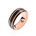 Bague Acier Rose - Bagues fantaisie Homme | Histoire d’Or