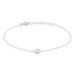 Bracelet Court Argent Blanc Laureano Oxyde De Zirconium