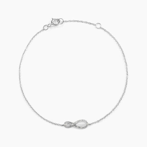 Bracelet Theanna Or Blanc Diamant - Bracelets Femme | Histoire d’Or
