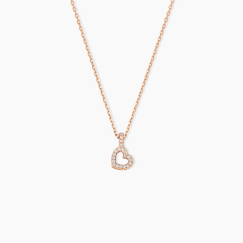 Collier Phanie Argent Rose Oxyde De Zirconium - Colliers fantaisie Femme | Histoire d&rsquo;Or