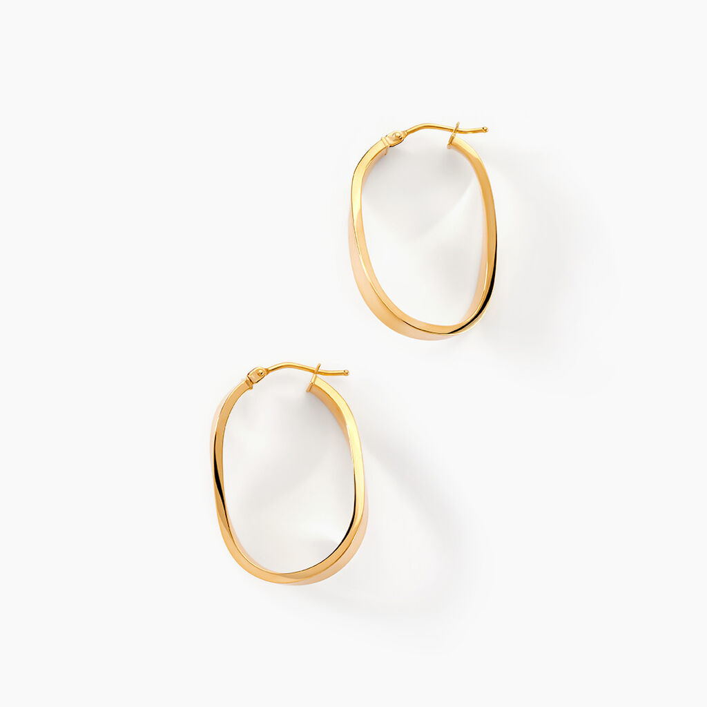 Créoles Silla Or Jaune - Boucles d'oreilles créoles Femme | Histoire d’Or