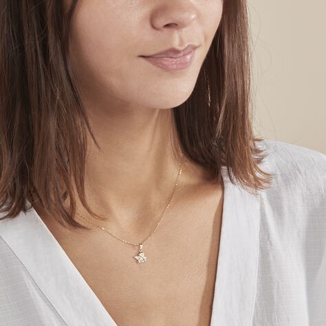 Pendentif Ange Penseur Or Jaune - Pendentifs Baptême Enfant | Histoire d’Or