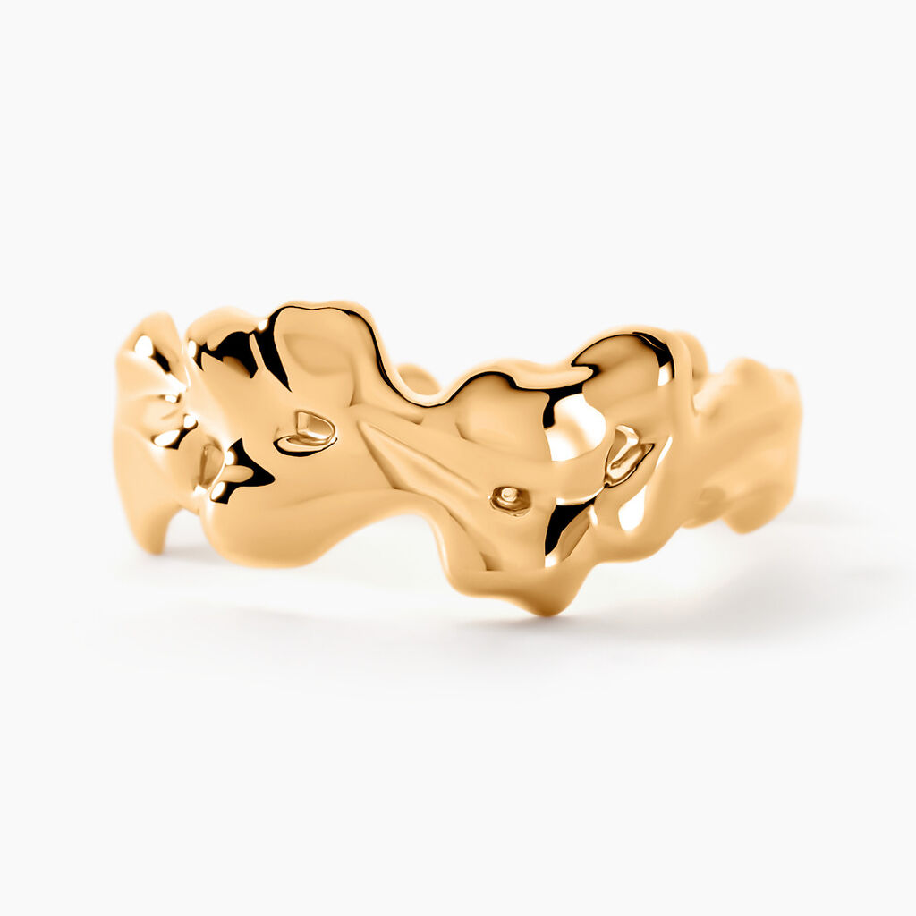 Bague Organic Plaqué Or Jaune