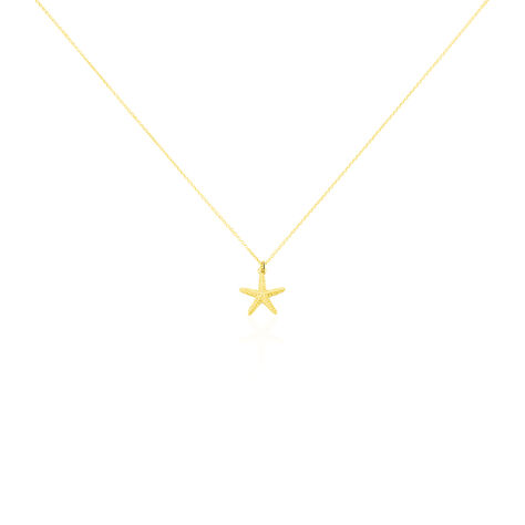 Collier Or Jaune Aenor Motif Etoile De Mer - Colliers Femme | Histoire d’Or