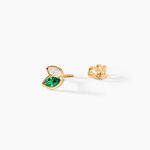 Boucles D'Oreilles Puces Amazone Plaqu&eacute; Or Jaune Oxyde De Zirconium - Boucles d'oreilles fantaisie Femme | Histoire d&rsquo;Or