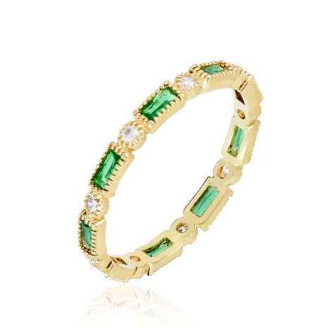 Bague Plaqué Or Etna Oxyde De Zirconium - Bagues avec pierre Femme | Histoire d’Or