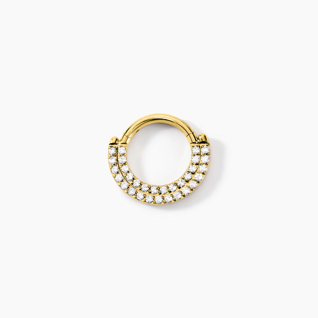Piercing Septum Bettris Acier Jaune Oxyde De Zirconium - Bijoux Femme | Histoire d’Or
