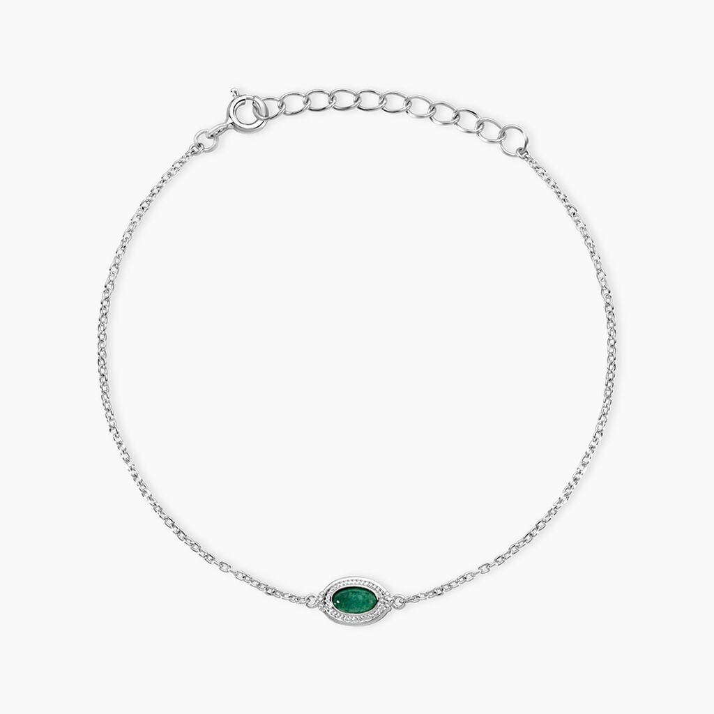 Bracelet Evasion Argent Blanc Aventurine - Bracelets Femme | Histoire d&rsquo;Or