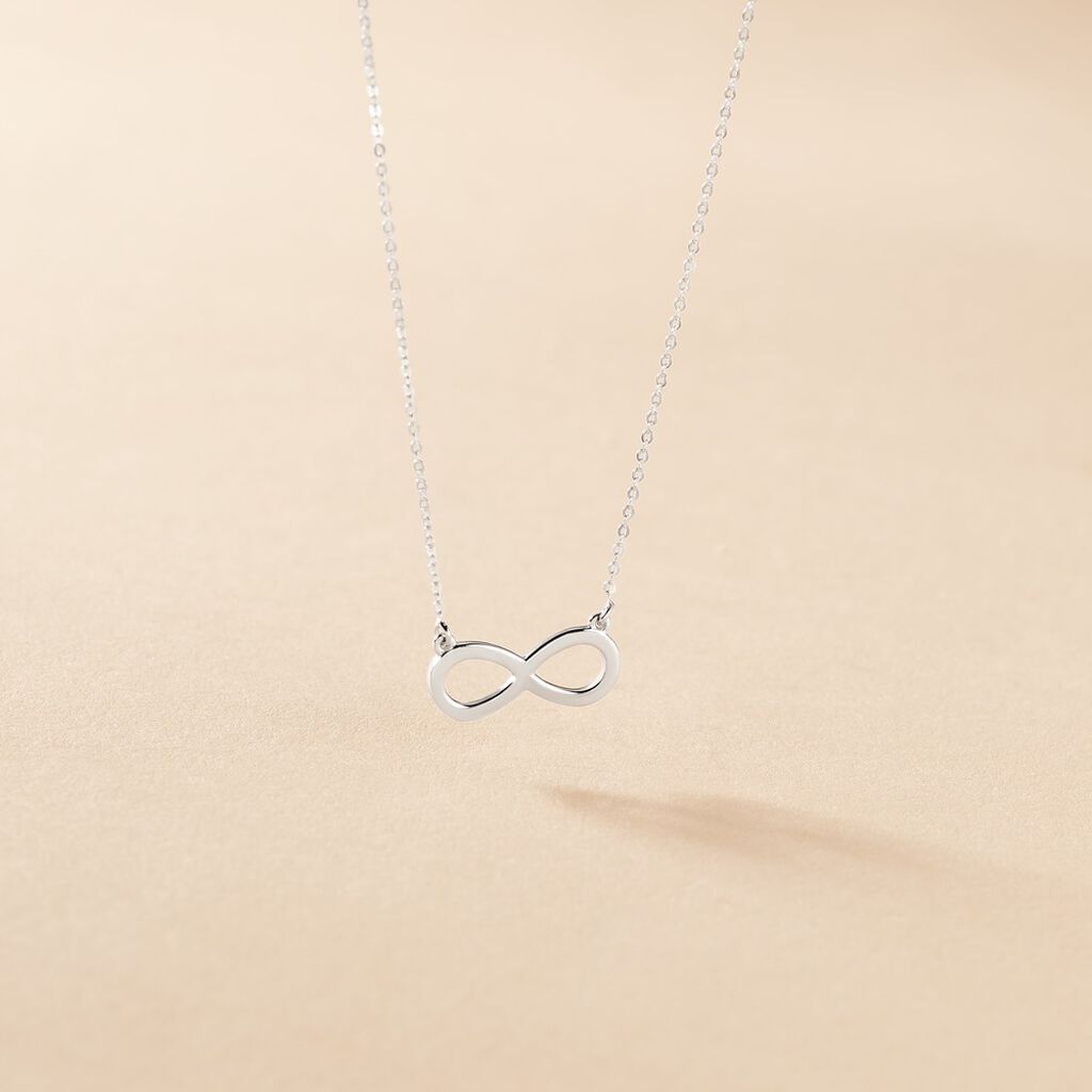 Collier Maryeme Infini Selectra Or Blanc - Colliers Femme | Histoire d&rsquo;Or