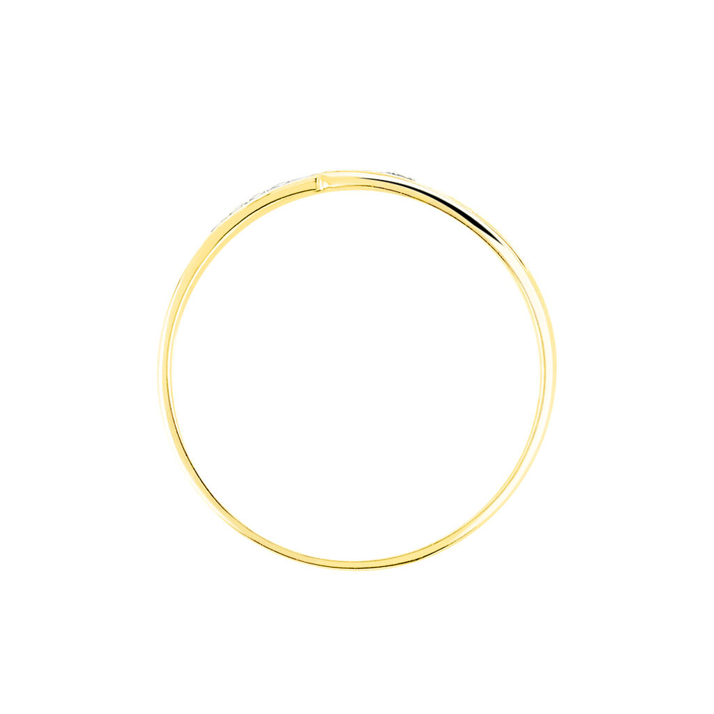 Bague Solena Or Jaune Diamant - Bagues avec pierre Femme | Histoire d’Or